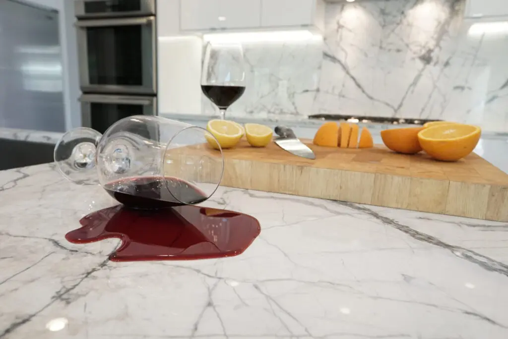 Cleaning beautiful natural stone countertop
